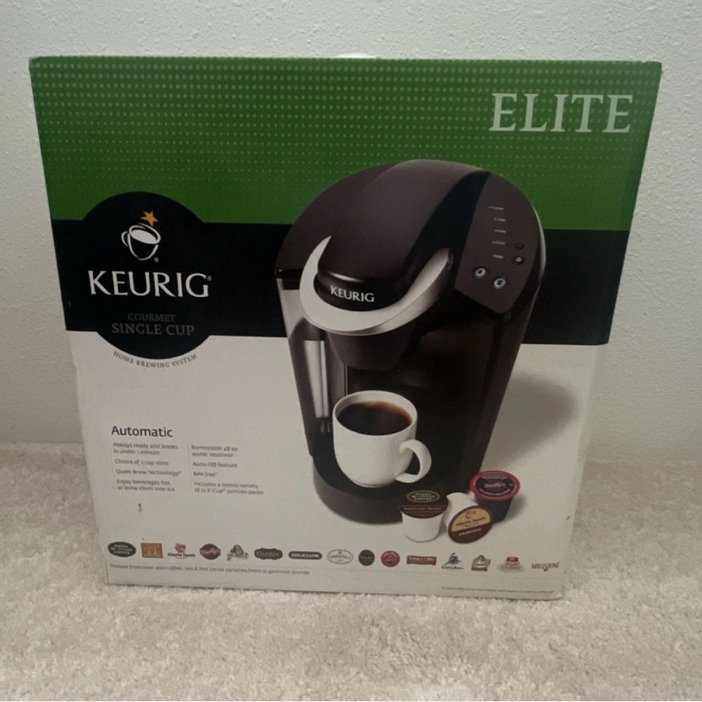 Keurig Elite Single Serve Coffee Brewer - Black and Silver